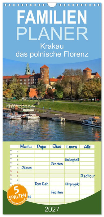 Krakau - das polnische Florenz (CALVENDO Familienplaner 2027)