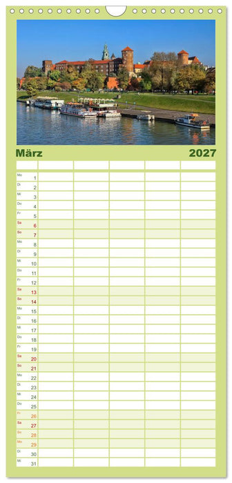 Krakau - das polnische Florenz (CALVENDO Familienplaner 2027)