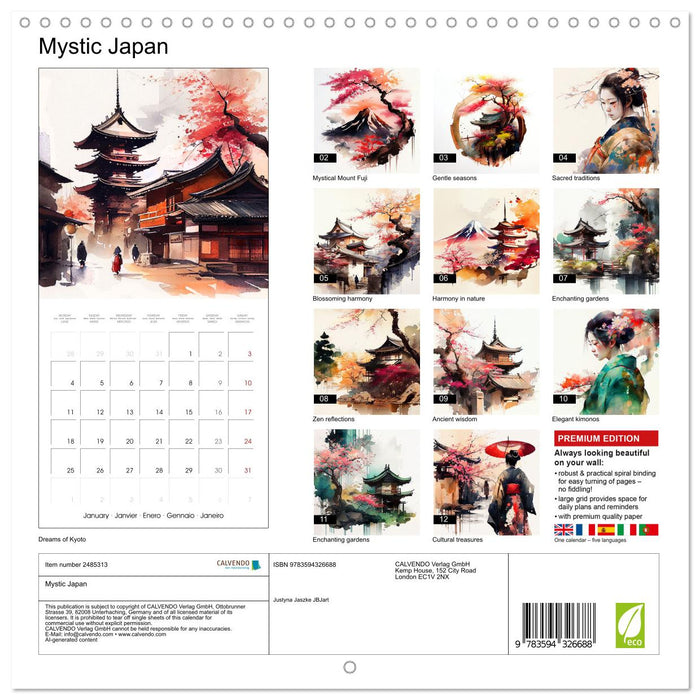 Mystic Japan (CALVENDO Monthly Calendar 2027)