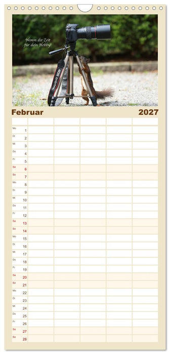 Tipps von Eichhörnchen an Eichhörnchenliebhaber (CALVENDO Familienplaner 2027)