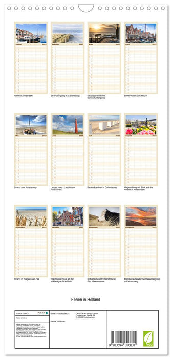 Ferien in Holland (CALVENDO Familienplaner 2027)