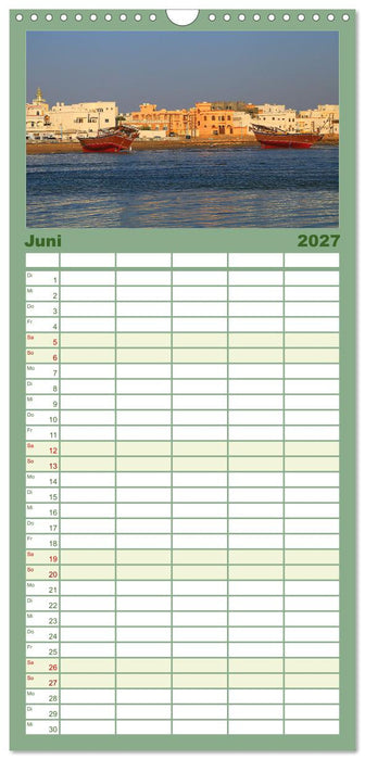 Unterwegs im Weihrauchland Oman (CALVENDO Familienplaner 2027)