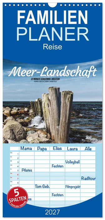 Meer-Landschaft - 12 Monate Schleswig Holstein (CALVENDO Familienplaner 2027)