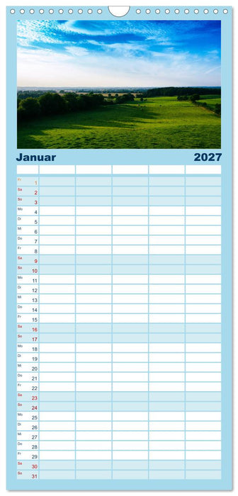 Meer-Landschaft - 12 Monate Schleswig Holstein (CALVENDO Familienplaner 2027)