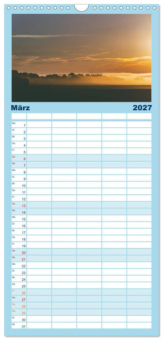 Meer-Landschaft - 12 Monate Schleswig Holstein (CALVENDO Familienplaner 2027)