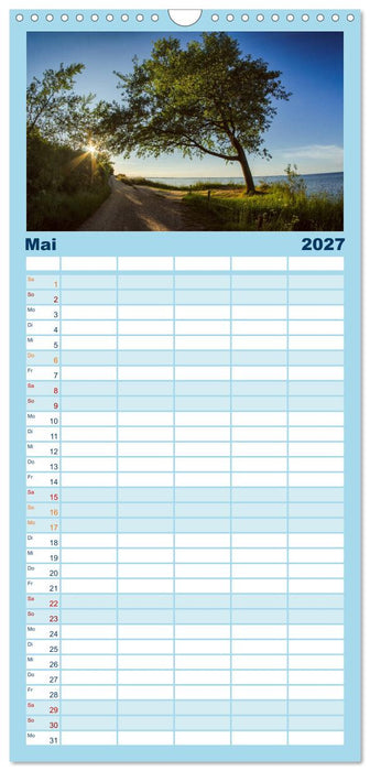 Meer-Landschaft - 12 Monate Schleswig Holstein (CALVENDO Familienplaner 2027)