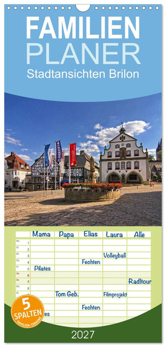 Stadtansichten Brilon (CALVENDO Familienplaner 2027)