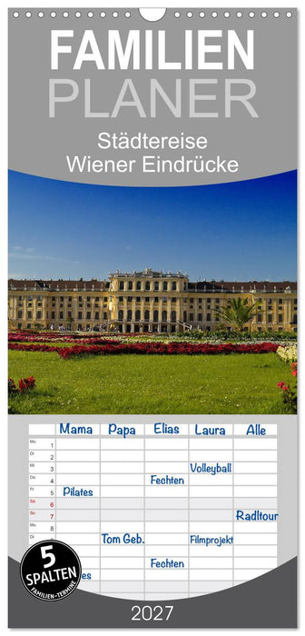 Wiener Eindrücke (CALVENDO Familienplaner 2027)