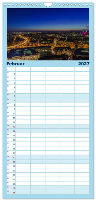Hannover bei Nacht 2027 (CALVENDO Familienplaner 2027)