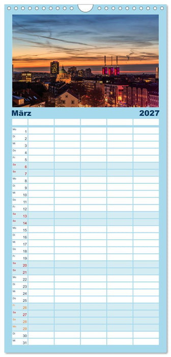 Hannover bei Nacht 2027 (CALVENDO Familienplaner 2027)