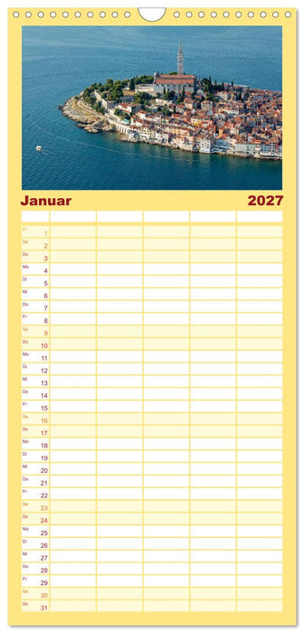 sonniges Istrien (CALVENDO Familienplaner 2027)