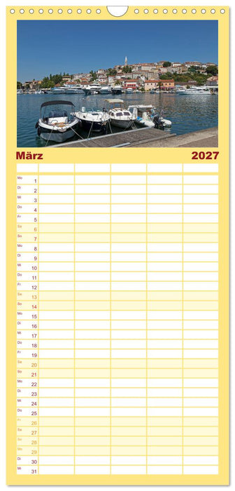 sonniges Istrien (CALVENDO Familienplaner 2027)