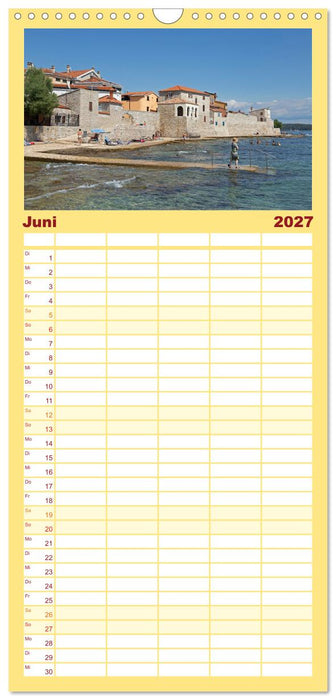 sonniges Istrien (CALVENDO Familienplaner 2027)