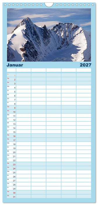 Der Großglockner 3798m (CALVENDO Familienplaner 2027)
