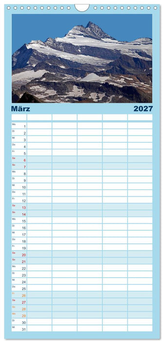 Der Großglockner 3798m (CALVENDO Familienplaner 2027)