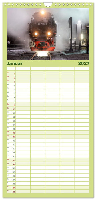 Ein ganzes Jahr unter Volldampf! (CALVENDO Familienplaner 2027)
