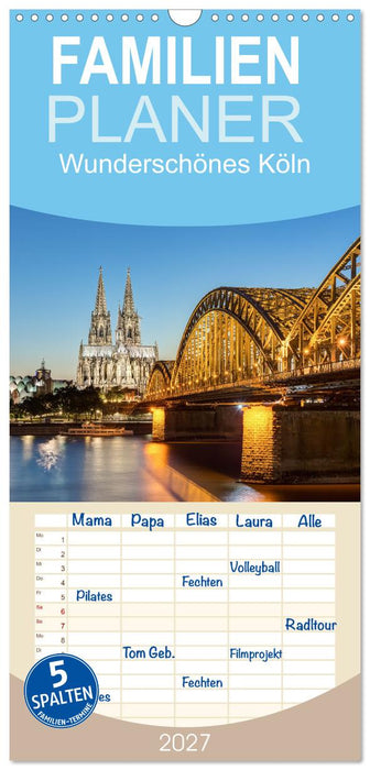 Wunderschönes Köln (CALVENDO Familienplaner 2027)