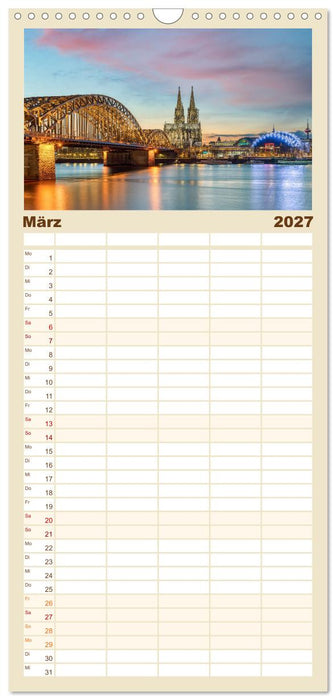 Wunderschönes Köln (CALVENDO Familienplaner 2027)