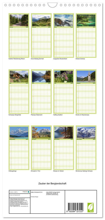 Zauber der Berglandschaft (CALVENDO Familienplaner 2027)