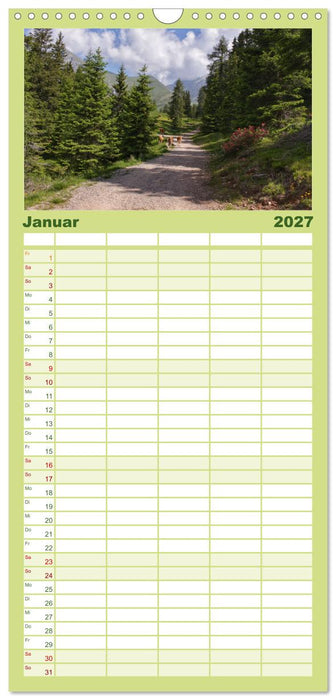 Zauber der Berglandschaft (CALVENDO Familienplaner 2027)