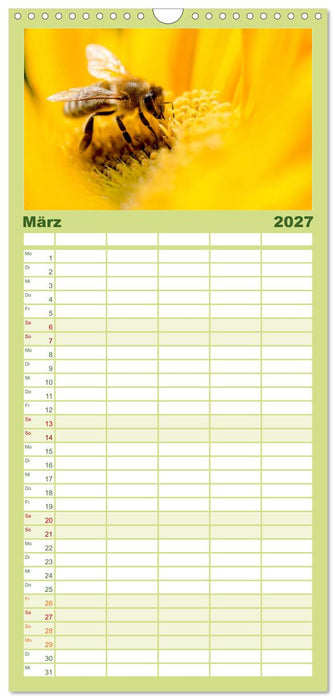 Die Welt der fleißigen Bienen (CALVENDO Familienplaner 2027)
