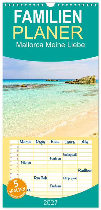 Mallorca Meine Liebe (CALVENDO Familienplaner 2027)