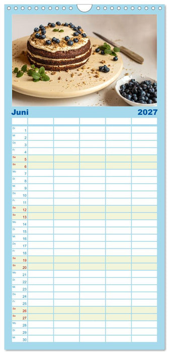 Köstliche Kuchen (CALVENDO Familienplaner 2027)
