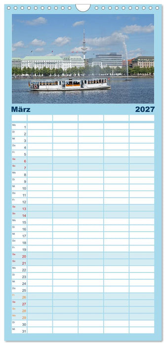 Hamburg - Perle an der Elbe (CALVENDO Familienplaner 2027)
