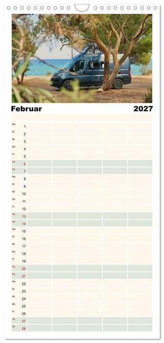 Vanlife, Camping - Freiheit - Weiterreisen (CALVENDO Familienplaner 2027)