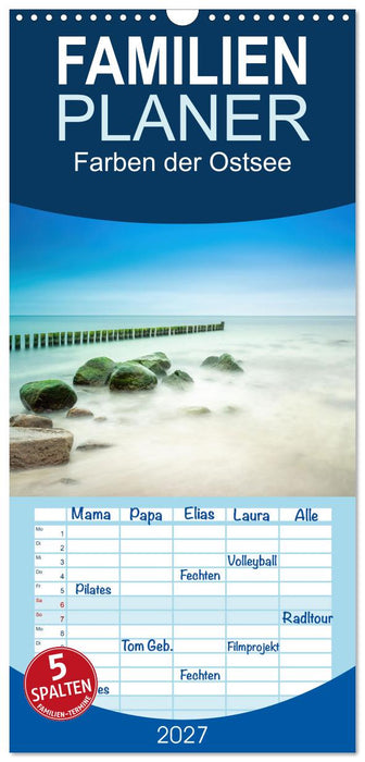 Farben der Ostsee (CALVENDO Familienplaner 2027)