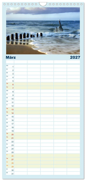 Farben der Ostsee (CALVENDO Familienplaner 2027)