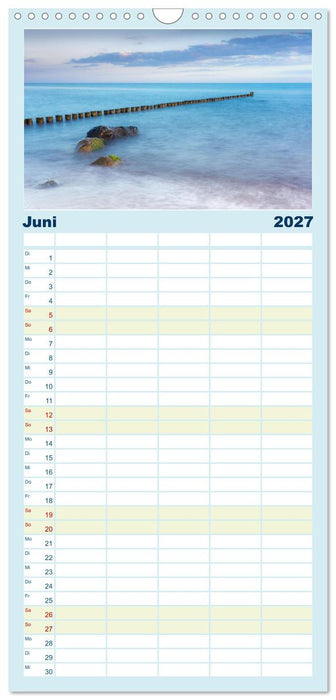 Farben der Ostsee (CALVENDO Familienplaner 2027)
