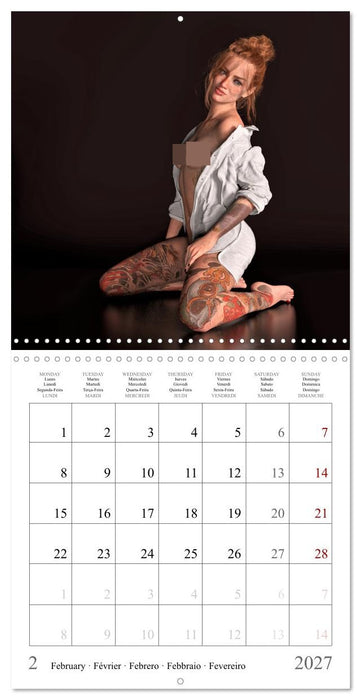 Tattoos on nice skin (CALVENDO Monthly Calendar 2027)