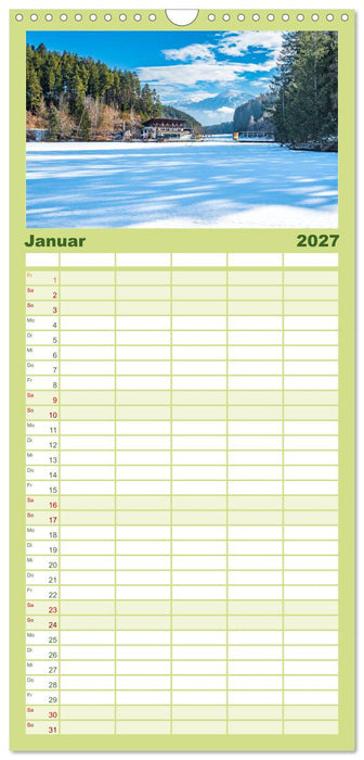 Zauberhafte Seenlandschaften um Innsbruck (CALVENDO Familienplaner 2027)