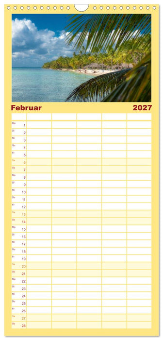 Karibik Traum Isla Saona (CALVENDO Familienplaner 2027)