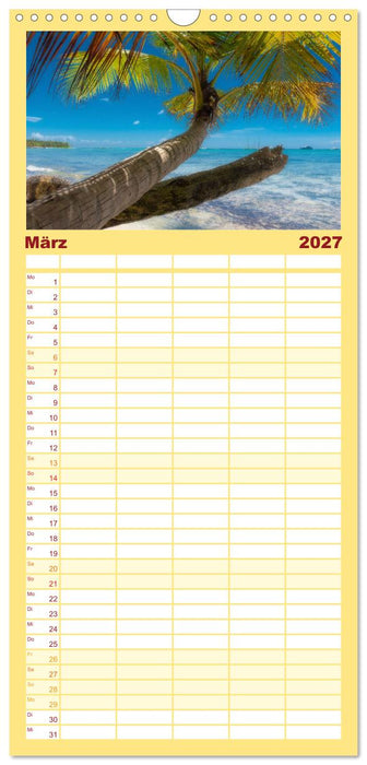 Karibik Traum Isla Saona (CALVENDO Familienplaner 2027)