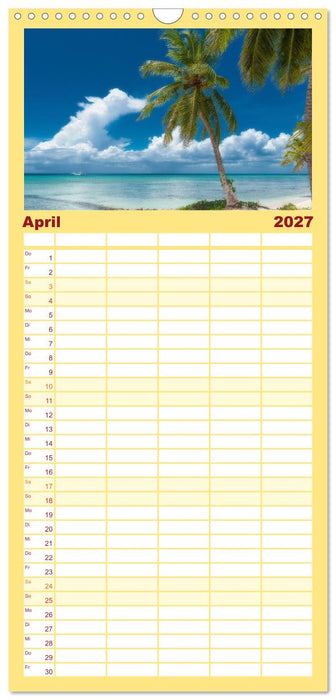 Karibik Traum Isla Saona (CALVENDO Familienplaner 2027)