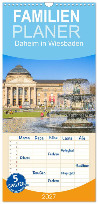 Daheim in Wiesbaden (CALVENDO Familienplaner 2027)