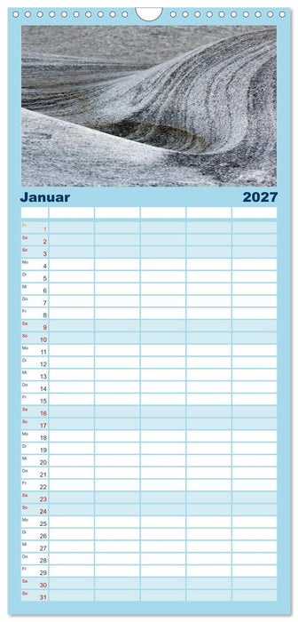 Farben und Formen der Verzasca (CALVENDO Familienplaner 2027)