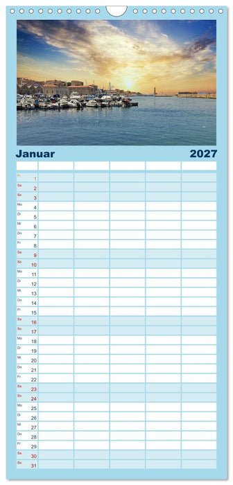Kretas bezaubernder Norden (CALVENDO Familienplaner 2027)