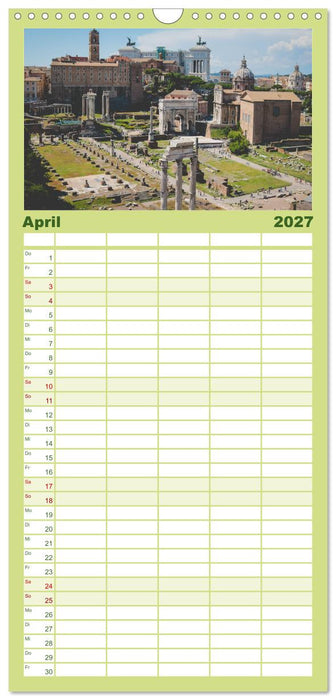 Rom - In der Stadt der sieben Hügel. (CALVENDO Familienplaner 2027)