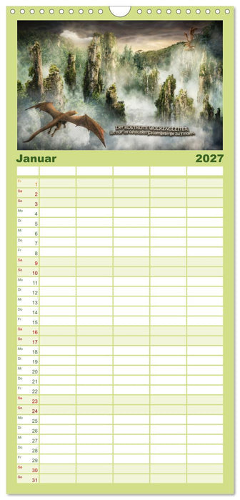 Wo die wilden Drachen wohnen (CALVENDO Familienplaner 2027)