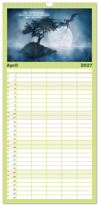 Wo die wilden Drachen wohnen (CALVENDO Familienplaner 2027)