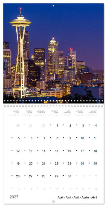 World Cities at Night (CALVENDO Monthly Calendar 2027)