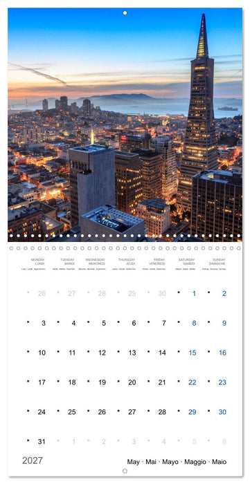 World Cities at Night (CALVENDO Monthly Calendar 2027)