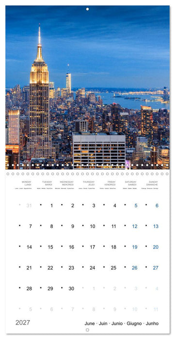 World Cities at Night (CALVENDO Monthly Calendar 2027)