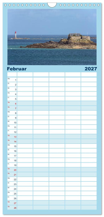 Bretagne Traumhafte Küsten in Frankreichs Nordwesten (CALVENDO Familienplaner 2027)