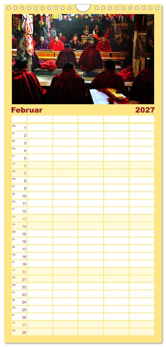 Tibet bewegt (CALVENDO Familienplaner 2027)