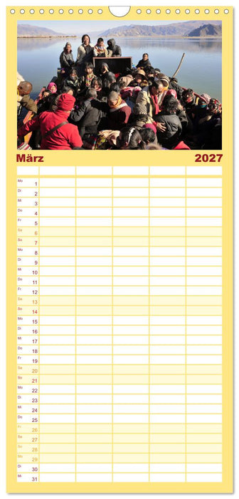 Tibet bewegt (CALVENDO Familienplaner 2027)