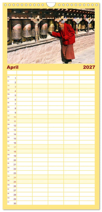 Tibet bewegt (CALVENDO Familienplaner 2027)